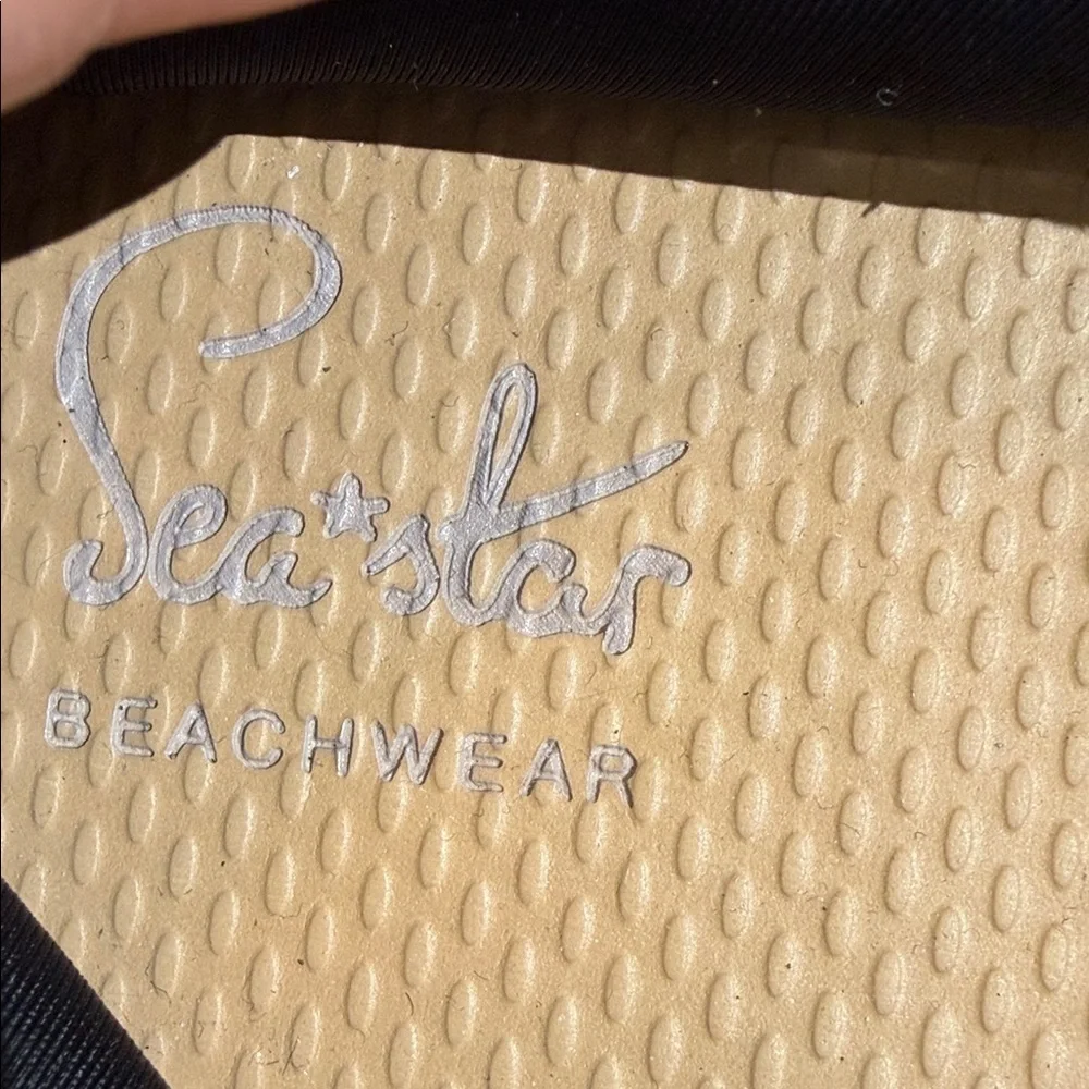 Sea Star Beachwear Espadrilles Size 9 Black